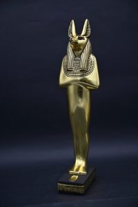 Gold Leaf Anubis Statue – Egyptian God of Mummification - صورة إضافية 9