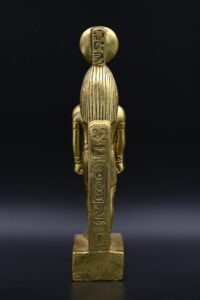 Gold Leaf Thoth Statue: Egyptian God of Wisdom Decor - صورة إضافية 3