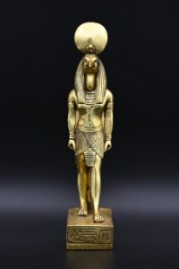 Gold Leaf Thoth Statue: Egyptian God of Wisdom Decor - صورة إضافية 6