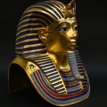 Tutankhamun Gold Leaf Head Replica