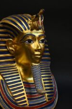 Tutankhamun Gold Leaf Head Replica