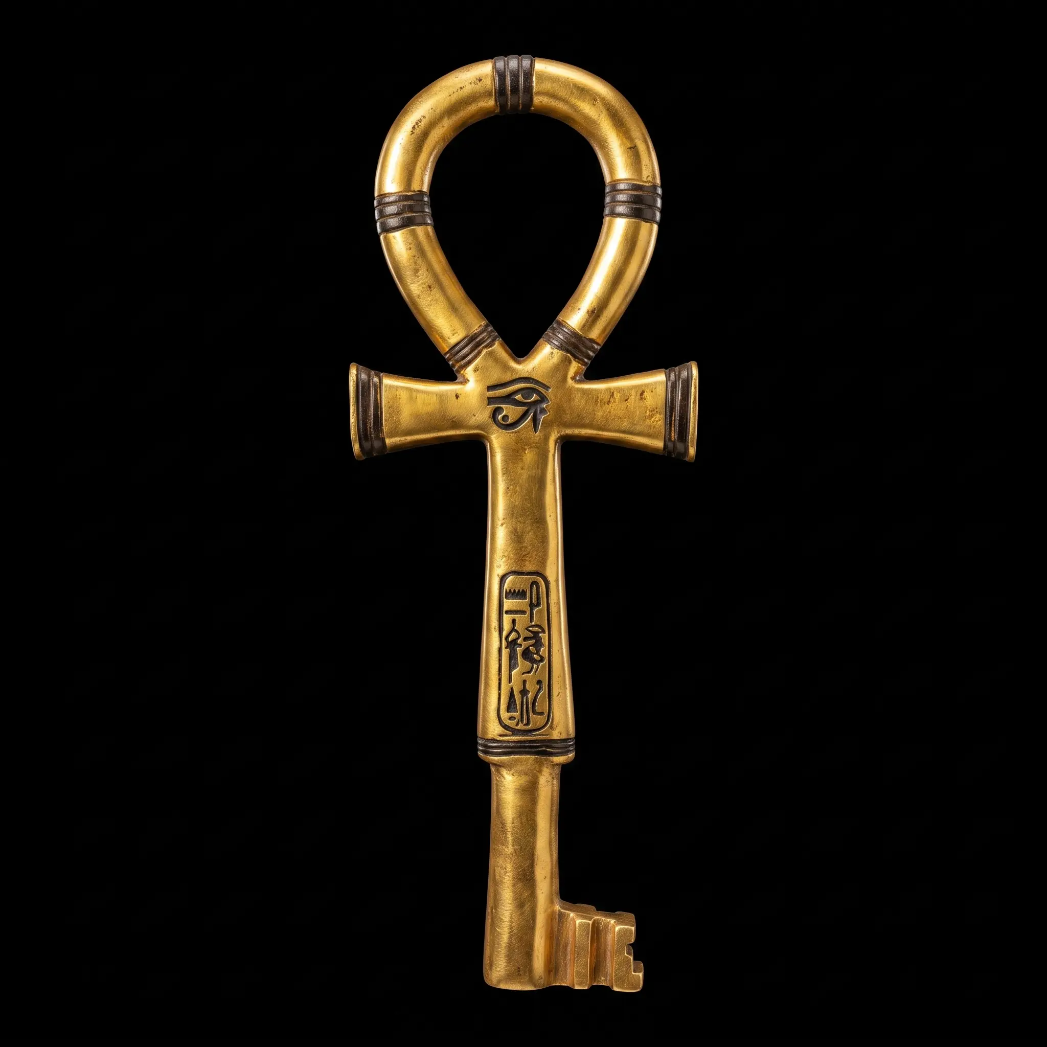 Golden Ankh Replica: Egyptian Key of Life
