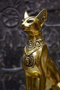 Golden Bastet Statue, Egyptian Goddess of Protection, Replica - صورة إضافية 5