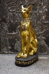 Golden Bastet Statue, Egyptian Goddess of Protection, Replica - صورة إضافية 9