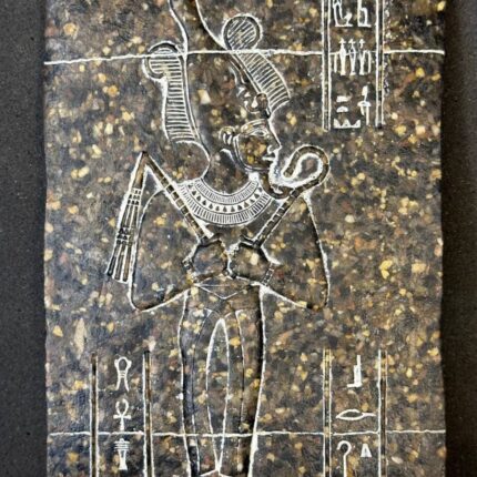 Granite Osiris Relief: Ancient Egyptian Decor - صورة إضافية 2