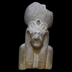Granite Statue: Egyptian Goddess Sekhmet Lioness Replica - صورة إضافية 2