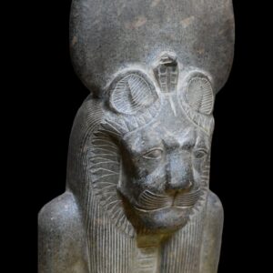 Granite Statue: Egyptian Goddess Sekhmet Lioness Replica - صورة إضافية 3