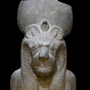 Granite Statue: Egyptian Goddess Sekhmet Lioness Replica - صورة إضافية 4