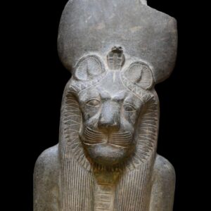 Granite Statue: Egyptian Goddess Sekhmet Lioness Replica - صورة إضافية 5