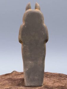 Hand-Carved Basalt Anubis Sarcophagus: Egyptian God Statue (40cm) - صورة إضافية 8
