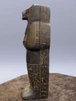 Hand Carved Basalt Sekhmet Sarcophagus, Ancient Egyptian Goddess Replica - صورة إضافية 2