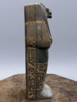 Hand Carved Basalt Sekhmet Sarcophagus, Ancient Egyptian Goddess Replica - صورة إضافية 5