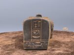 Hand Carved Basalt Sekhmet Sarcophagus, Ancient Egyptian Goddess Replica - صورة إضافية 7