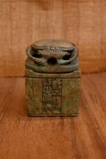 Hand Carved Scarab Jewelry Box