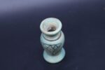 Hand Carved Stone Vase: Egyptian Decor Sculpture