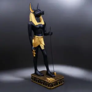 40 cm Natural Stone Anubis Statue