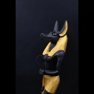 40 cm Natural Stone Anubis Statue