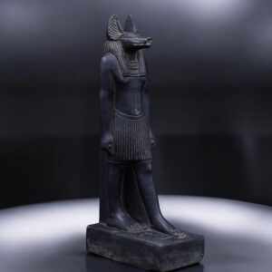 30 cm Basalt Anubis Statue