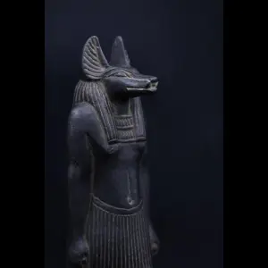 30 cm Basalt Anubis Statue