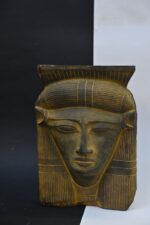 Black Hathor Mask Sculpture