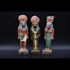 Hathor Sekhmet Horus Statue Set
