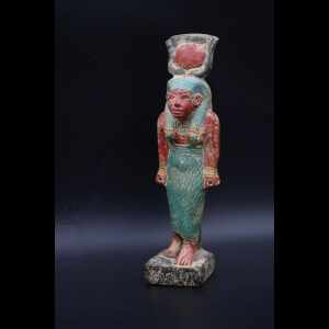 Handcrafted Hathor, Sekhmet, & Horus Statues: Egyptian Deities (20 cm)