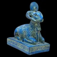 Khnum Statue: Ancient Egyptian Ram God Sculpture