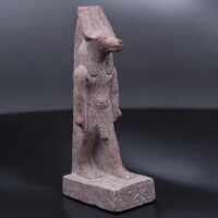 30 cm Red Granite Anubis Statue