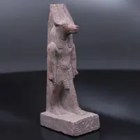 30 cm Red Granite Anubis Statue