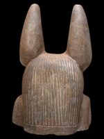Red Granite Anubis Statue