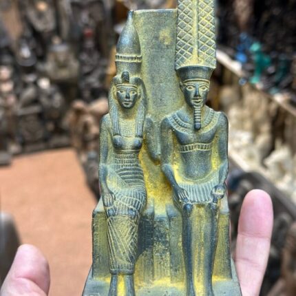 Amun Mut Stone Couple Statue
