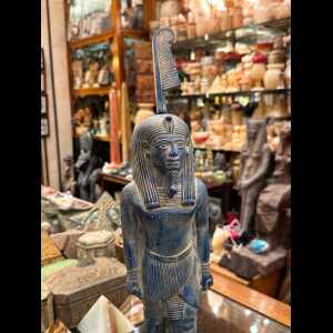 Blue Stone Shu God Statue