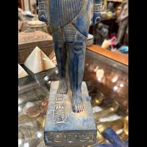 Blue Stone Shu God Statue