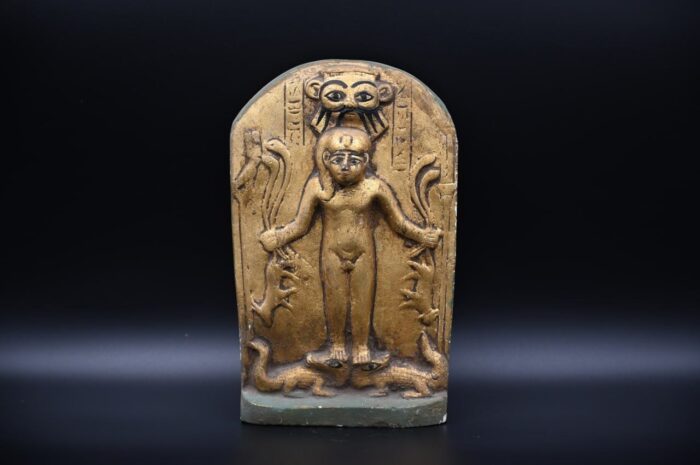 Harpocrates Horus Stele Statue – Egyptian Antique Replica
