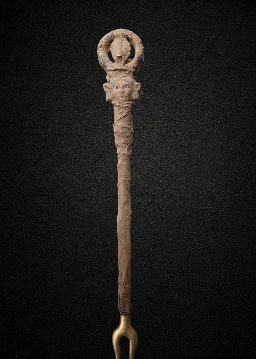 Hathor Was Scepter, Egyptian Antiquity Symbol, Made in Egypt Hathor Was Scepter Replica