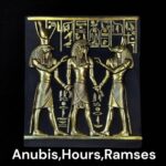 Gold Leaf Ramesses Wall Relief