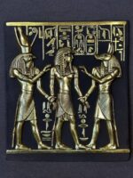 Horus, Anubis & King Tut Relief: Handmade Egyptian Antique Replica
