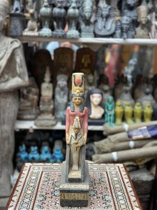 Isis and Osiris Statue, Egyptian Limestone Sculpture, Goddess of Protection - صورة إضافية 2