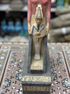Isis and Osiris Statue, Egyptian Limestone Sculpture, Goddess of Protection - صورة إضافية 7