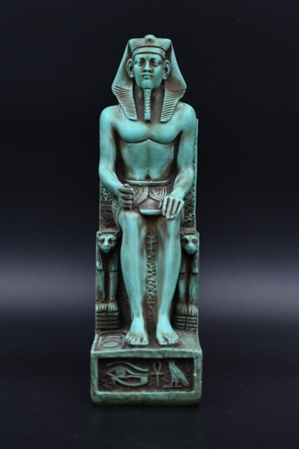 King Khafre Statue: Egyptian Pharaoh Sculpture
