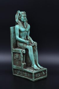 King Khafre Statue: Egyptian Pharaoh Sculpture - صورة إضافية 7