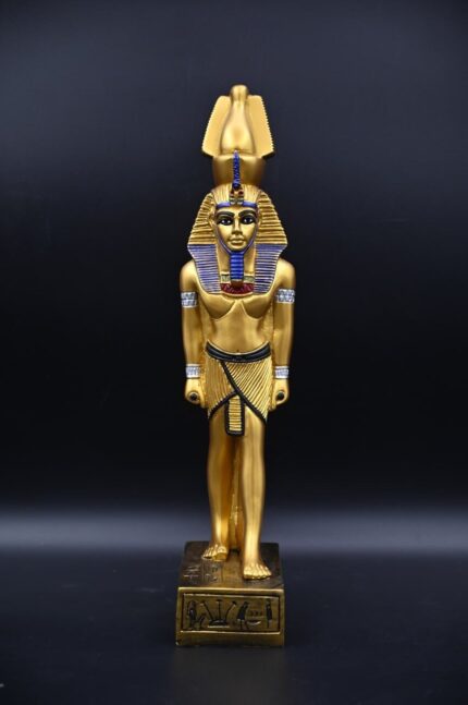 King Ramses II Statue | Gilded Egyptian Pharaoh Replica