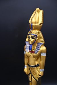 King Ramses II Gilded Statue