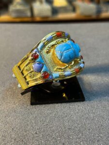 Lapis Lazuli Scarab Bracelet - Egyptian Antique Replica - صورة إضافية 3