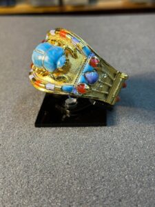 Lapis Lazuli Scarab Bracelet - Egyptian Antique Replica - صورة إضافية 5