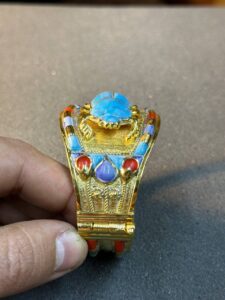 Lapis Lazuli Scarab Bracelet - Egyptian Antique Replica - صورة إضافية 7