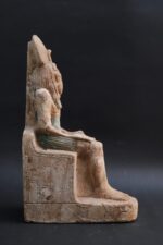 Limestone Khepri Statue: Egyptian Scarab God Sculpture