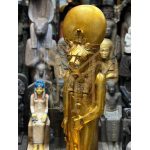 Large Red Granite Sekhmet Statue