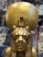 Large Red Granite Sekhmet Statue
