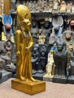 Large Red Granite Sekhmet Statue